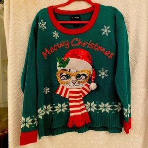 “Ugly Christmas Sweater” - Meowy Christmas